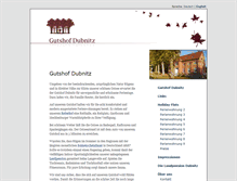 Tablet Screenshot of gutshof-dubnitz.de